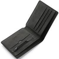Cartera De Cuero PU Para Hombres Corta Con Portatarjetas Ligera Y Compacta Para Viajes Monedero Móvil Para Jóvenes - details 9