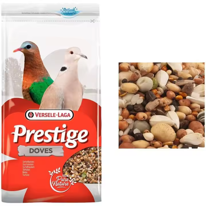 Comida para tórtolas y Palomas- Versele-Laga - Mezcla de Semillas de pequeño tamaño - Prestige Dove - 1