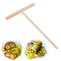 HILIFE Espátula Para Batido De Tortitas De Madera Ecológica Herramienta De Cocina Para El Hogar Hacer Crepes Chinas - details 1