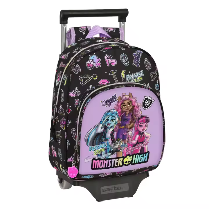 Mochila con Carro Monster High "Creep" 28X34X10Cm (Safta 612398020) - 1