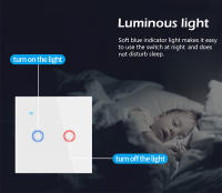 Interruptor Inteligente WiFi De Pared Con Toque EU 220V Necesita Alambre Neutro Compatible Con Alexa Google Home 1/2/3/4 Gang Tuya Smart Life - details 5