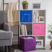 Caja de Almacenaje Plegable, de 31x31x31cm, 11 Colores, Cajas organizadoras en Tela, Caja para organizar Ropa, Juguetes y Sábanas en Armarios - details 1