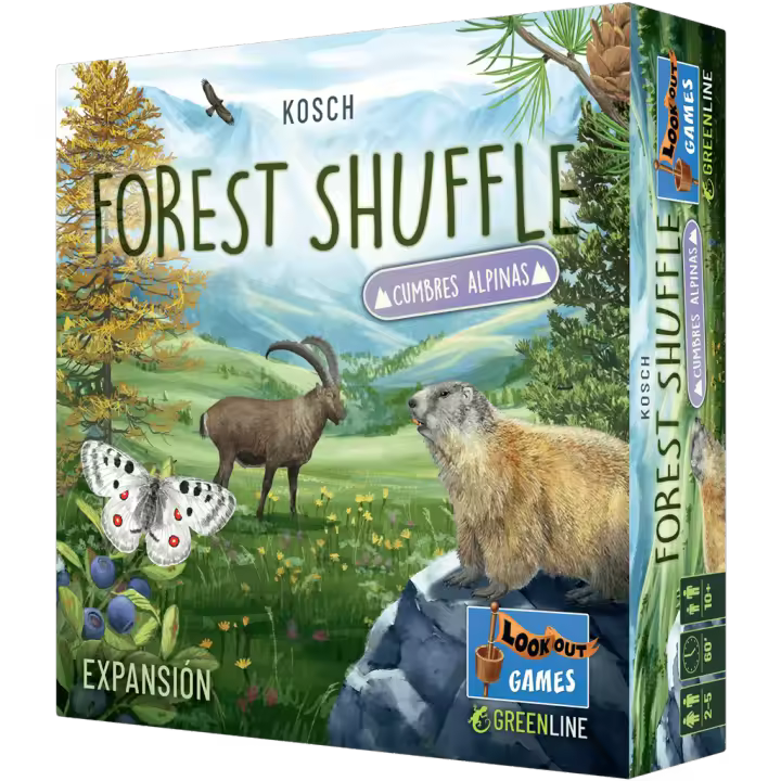 Forest Shuffle Expansión Cumbres Alpinas. El juego de cartas en el bosque. Asmodee - 1