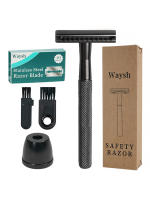 Afeitadora Manual Vintage Waysh Con Caja De Papel Incluye 1 Soporte + 20 Hojas + 2 Cepillos + 1 Base Hojas De Acero Inoxidable Disponibles - details 0