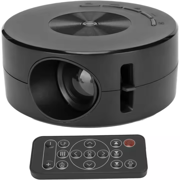 BIT Mini proyector de vídeo, proyector portátil 1080P compatible con USBteléfono Android, dispositivos tecnológicos, proyector para exteriores, mini TV para el hogar/camping/viajes/fiesta, artículos geniales, regalos de cumpleaños personalizados - 1
