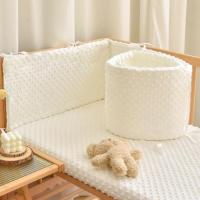 Protector De Cuna AIBOYING En Color Sólido Para Bebé Railing De Algodón Bumper De Protección Alrededor De La Cuna Decorativa Para Habitación De Bebé Unisex Tamaño 300x200x200cm - details 4