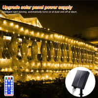 Luces Solares De Red 1pc Jardín Pared Techo 8 Modos Control Remoto Auto Encendido/Apagado Exterior Luces Twinkle Para Patio - details 28