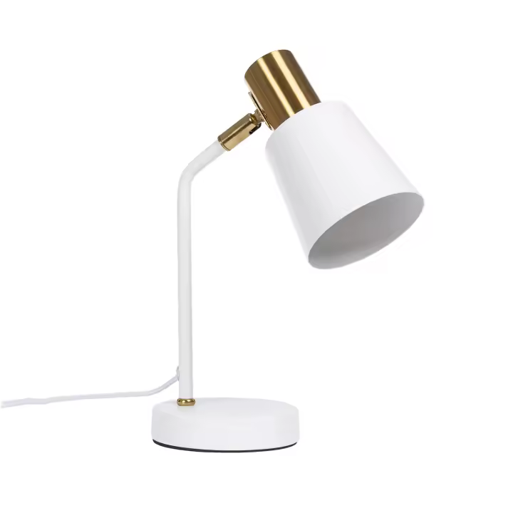 Ledkia Lámpara Flexo Escritorio Metal Tatlin Blanco - 1