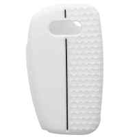 Banner - Funda silicona mando llave del coche 3 botones compatible con Audi Blanco