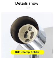 Luces De Techo Modernas En Cromo Y Negro Con LED 3 Vías Instalación Superficial Para Cocina Barra Lámpara De Gu10 Sin Ajuste De Brillo - details 13