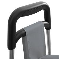 Carro de Compras vidaXL con Ruedas Gris 35 L - details 2
