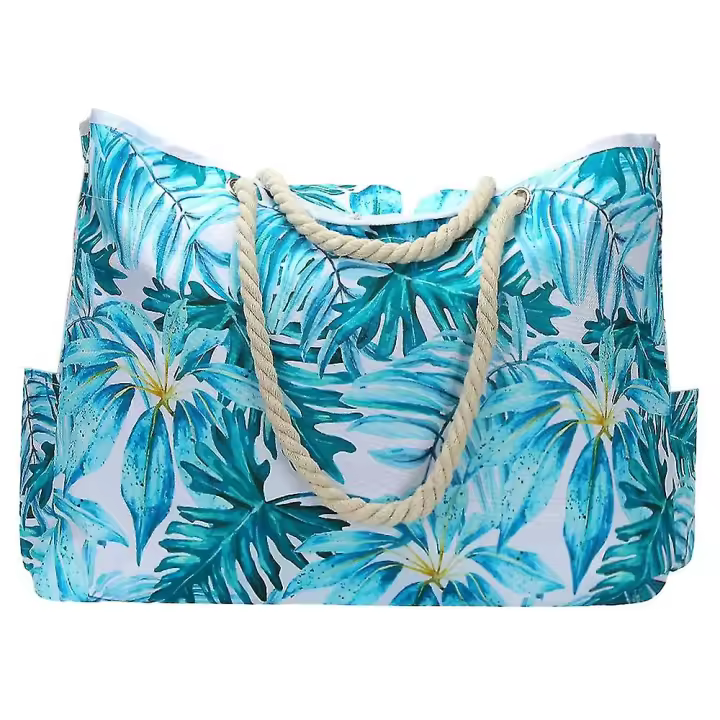 Bolsa de playa grande impermeable con cremallera Bolsas de playa Impermeable a prueba de arena Bolsa de piscina Bolsa grande - 1