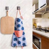 2 Silver Towel Holder,Self Adhesive,Steel,Back of Door Hook,Stick on,Towel Holders for Bathrooms,Kitchen,Metal Hooks,Towel Hooks - details 2