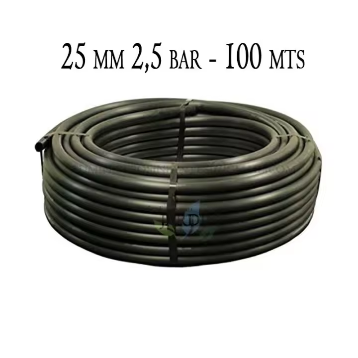 Suinga Tubería Polietileno Agrícola 25mm 2,5 Bar 100mt Negro - 1