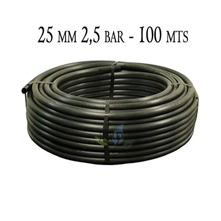 Suinga Tubería Polietileno Agrícola 25mm 2,5 Bar 100mt Negro - 1