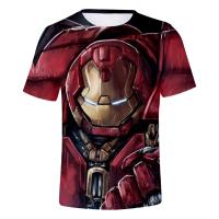 Camiseta Disney Iron Man 3D Cartoon Anime Streetwear Casual Oversized Para Hombres Mujeres Niños Chicos Y Niñas - details 4