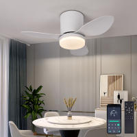 Ventilador de techo con luz, mando a distancia con temporizador, 6 velocidades, apto para salón, dormitorio (blanco)65*65*20cm - details 3