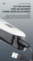Cortador De Pelo Profesional Kemei KM-PG809A KM-PG232 KM-3382 Recargable Por USB Con Pantalla LCD Ajustable Para Hombres Trimmer De Afeitadora De Acero Inoxidable - details 17