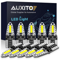 AUXITO 10Pcs W5W T10 LED CANBUS Error Free 12V Luz Blanca Brillante 6000K Bombillas LED Para Iluminación Interior Del Coche Universal 194 168 7020SMD - details 0