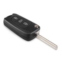 Banner - Carcasa mando llave coche 3 botones compatible con Hyundai Negro