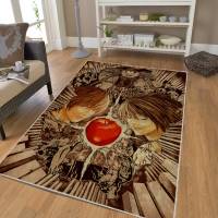 Alfombra De Anime L Y Kira Decoración Cool Regalo Mejor Para Fans De Anime Death Note Alfombra De Horror Estilo Moderno Para El Hogar Material Poliéster Rectangular - details 4