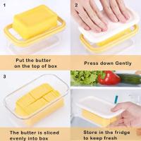Caja De Almacenamiento De Alimentos Para Nevera Con Tapa De Plástico Acero Inoxidable Y Plástico Para Mariscos Frutas Verduras Caja De Picnic Moderna - details 34
