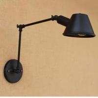 Lámpara De Pared Clásica Tradicional De Hierro Con Brazo Largo Para Iluminación Moderna Art Déco En Interiores Perfecta Para Lectura En Cocina Comedor Dormitorio Foyer Estudio - details 2
