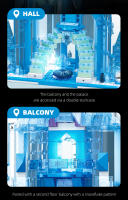 Set De Bloques De Construcción Creativo Con 786 Piezas Princesa Hielo Magia Castillo MOC Juguetes Educativos Para Niñas Niños Edad 6-12 - details 3
