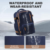 Mochila Ryanair Unisex Impermeable Para Viajes Con Portátil Para Hombre Y Mujer Bolsa De Equipaje De Cabina Con Manija Suave Sistema De Almacenamiento Air Cushion Belt - details 7