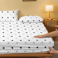 Edredón De Cama Con Patrón De Corazones Blancos 1 Pieza Funda Para Colchón Imprimida En Poliéster 100% Para Dormitorio - details 3