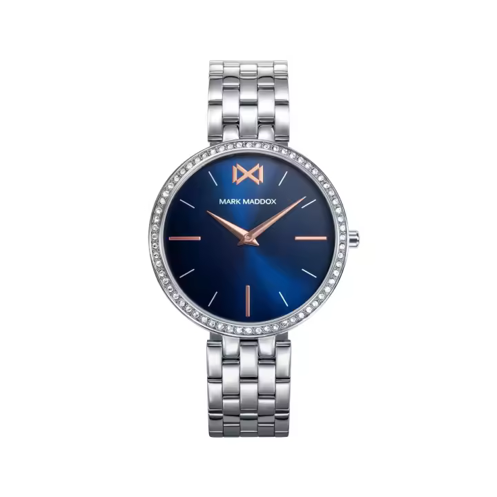 Reloj MARK MADDOX Mujer Alfama MM0112-37 - Acero con circonitas y esfera azul - 1