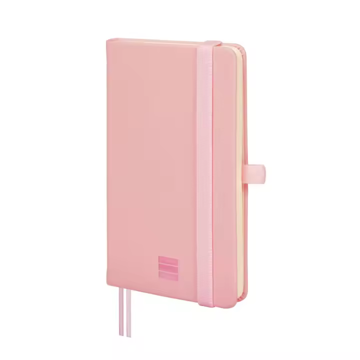 Finocam - Cuaderno Nexo Tapa Dura con 72 Hojas Microperforadas Ideal para Escribir y Dibujar | Cuaderno con bolsillo interior, dos cintas punto, anilla portabolígrafo y cierre con goma elástica – Color Rosa - 1