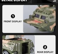 Juguete De Tanque De Combate Con Sonido Y Luz Juguetes Educativos Para Niños Material Metálico Duradero Y Seguro - details 8