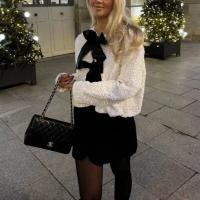 Blusa Larga De Manga Con Lentejuelas Para Mujer Estilo Europeo Y Americano Para Fiestas Y Banquetes Primavera/Otoño - details 7