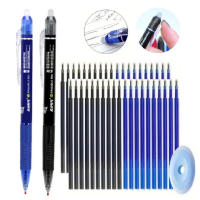 Juego De 23 Piezas De Bolígrafos Gel Erasables 0.5mm De Gran Capacidad Con Recarga Estilo Mágico En Negro/Azul Para Escritura En Oficina Y Escuela - details 0