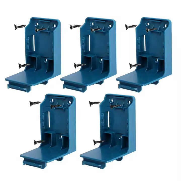 5x 2 In 1 Akkuhalter Maschinenhalter Wandhalterung Fr Makita 14-18v Werkzeug Fp - 1