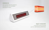 Mini Calefactor Cerámico de Escritorio, Modo Frío y Calor, Temperatura Constante, Bajo Consumo - details 1