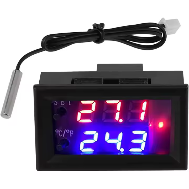 Termostato Digital 12V DC con Sensor -50 a 110 ℃ - 1