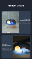 Luz Nocturna Con Paisaje Lunar Y Bluetooth Recargable Para Dormitorio Iluminación Atmosférica Para Niños Regalo De Navidad Dimmer Sin Etapas Incluye Batería Recargable - details 8