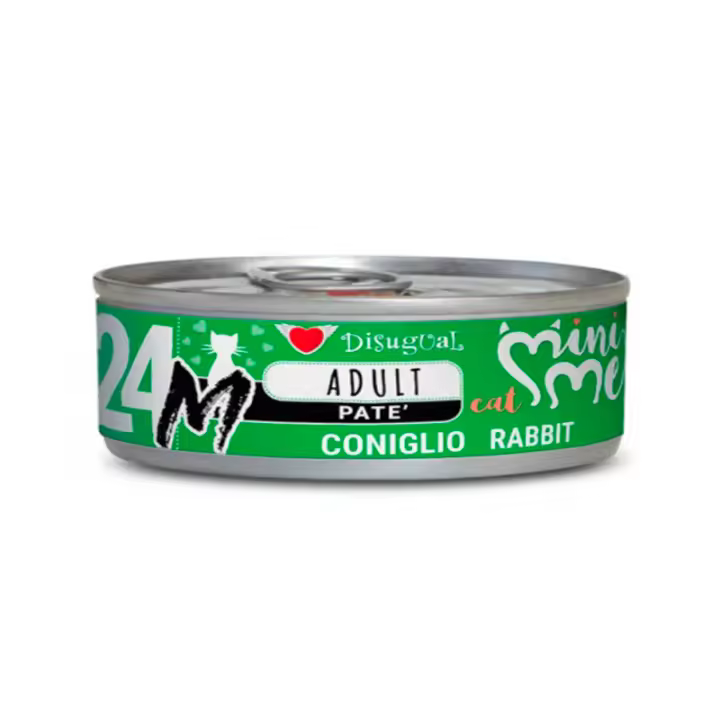 Disugual Mini-Me 24 Latas Monoproteicas de Conejo para Gatos (12 x 85gr) - 1