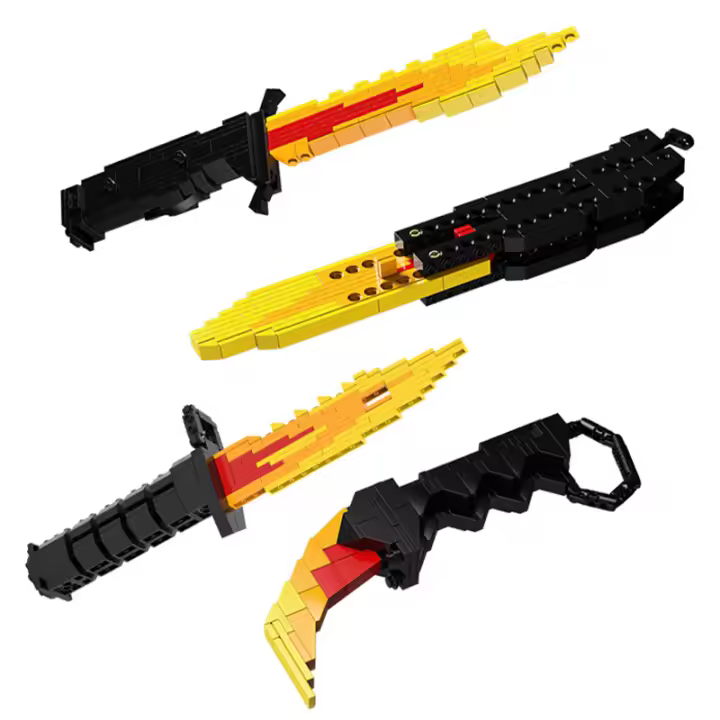 Bloques De Construcción DIY De La Serie CSGO Classic MOC Daga Juguetes De Arma Espada Para Niños Niñas Regalos De Navidad - 1