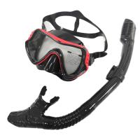 Nuevo traje de snorkel HD antivaho con gafas de buceo de vidrio templado y máscara de tubo de respiración de silicona. - details 15