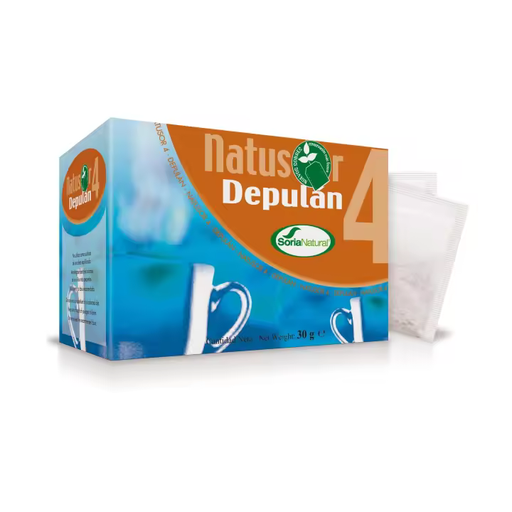SORIA NATURAL - Natusor 04 Depulán 20 Sobres, Infusión, Mezcla de Pensamiento, Ortiga Verde, Diente de León y Cola de Caballo, Depurativo Natural, Eliminación de Toxinas, Limpieza de Hígado - 1