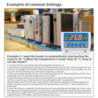 Termostato Digital W3103 Control De Temperatura Alta Potencia 5000W 30A Con Sensor Para Calor Y Frío AC 110-220V Para El Hogar - details 10