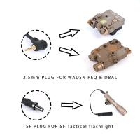 Interruptor De Luz Escuadrilla Táctica De Presión Augmentada Doble Función Para Flashlight SF/2.5MM/3.5MM Material De Nylon Color Negro/Desierto - details 8