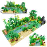 Nuevos Bloques De Construcción Tema Árbol De La Selva Con Animales Como Cocodrilos Y Oso Para Crear Escenas De Río Y Jungla Accesorios Para Construir Modelo Compatible Con Lego Para Niños Y Adultos - details 2