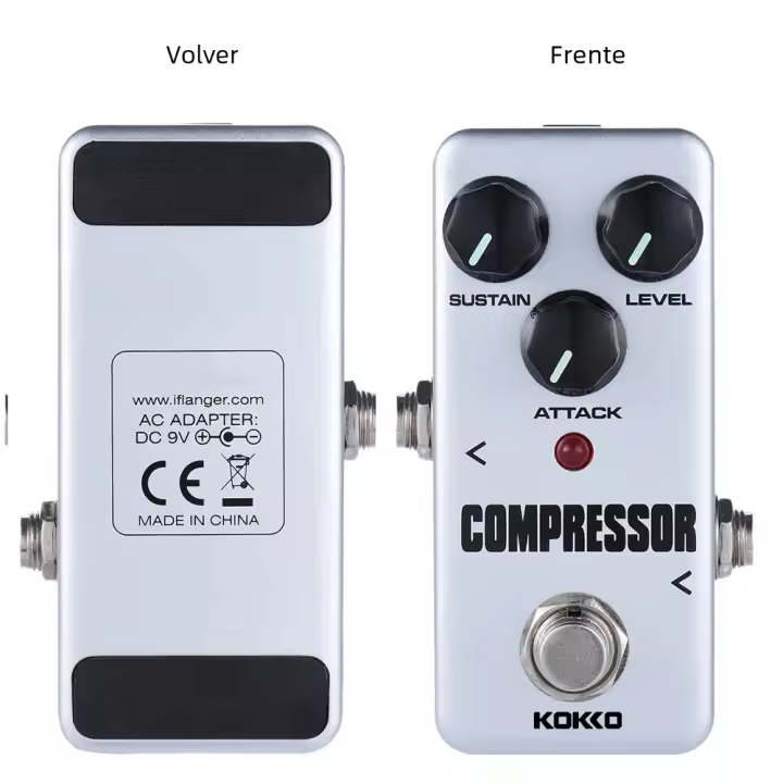 Pedal De Efecto Para Guitarra Eléctrica KOKKO FCP2 Compressor Mini Single Accesorios Para Guitarra Y Partes Hardware Interface AUX Peso 200g - 1
