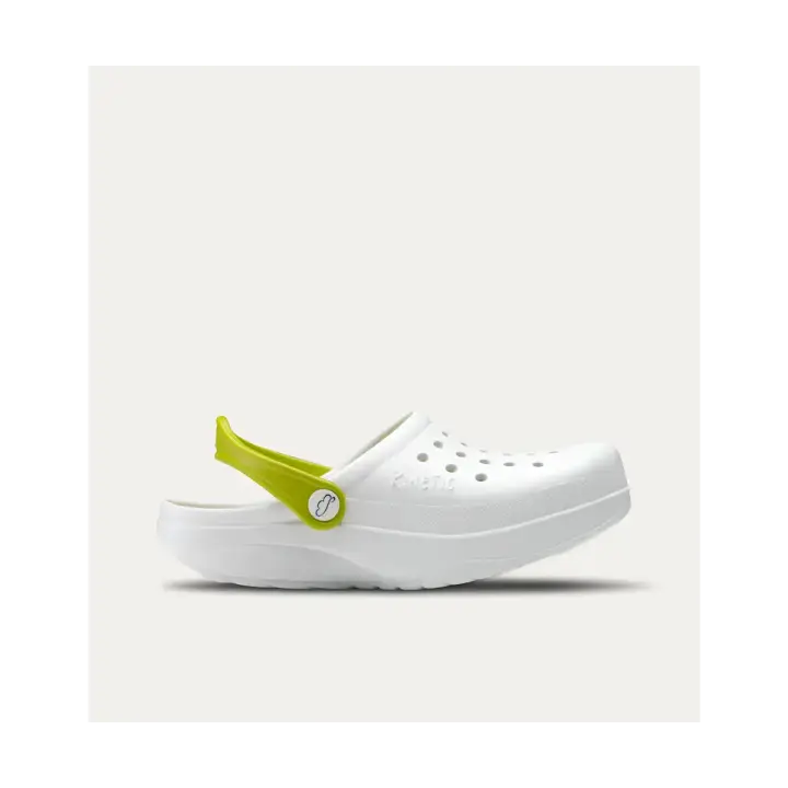 Zuecos Ergonómicos blanco y verde - 1