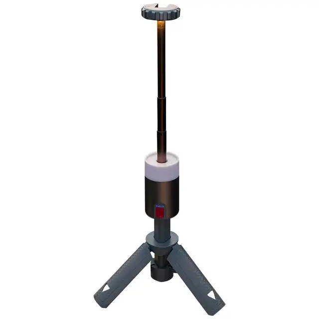 Luz telescopica para acampar, linterno de Pesca recargable, amortiguación de Nocturna Ambiente, Luz de Emergencia para Falla de Energía, 2x3000mAh - 1