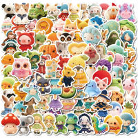 Pegatinas De Animales Adorables Para Teléfono Móvil Portátil Cuaderno Maleta Taza 50/100pcs Dibujos Animados Graffiti Impermeables Para Niños Juguetes DIY - details 1